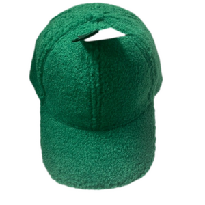 Green Furry Cap NEW